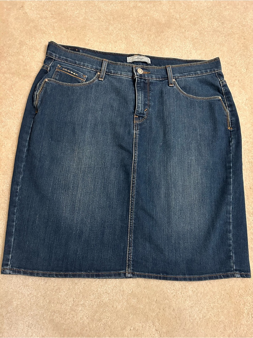 Levi's Dark Blue Denim Pencil Skirt
